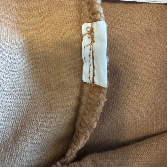 Zara Girls Caramel Button Front Mini Skirt Velvet - Size 6 - Picture 8 of 10